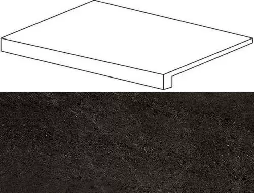 Ступень фронтальная Atlas Concorde Wise Dark 33x60 лаппатированная - фото 1