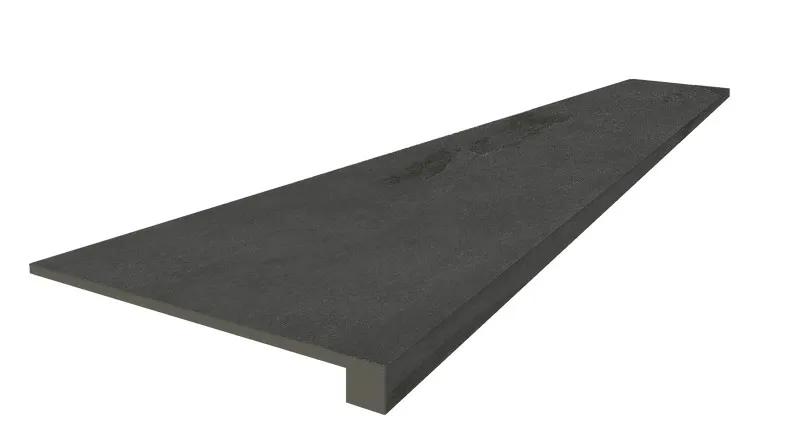 Ступень ColiseumGres Ардезия Блэк фронтальная 620070002377 черный 33x120 - фото 1