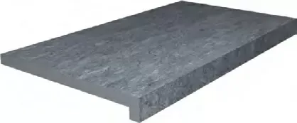 Ступень Kerama Marazzi DL600600R20\GLF клеёная тип L Роверелла серый тёмный 34x60 - фото 1