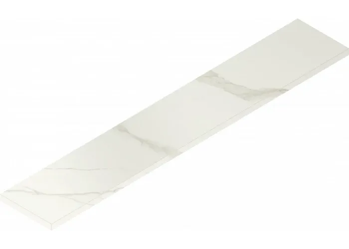 Ступень угловая левая Италон Metropolis Calacatta Gold 33x160 - фото 1