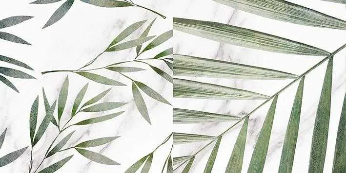 Декор (08-00-01-2676) Лапарет Blanco белый микс 20x40 матовый - фото 1