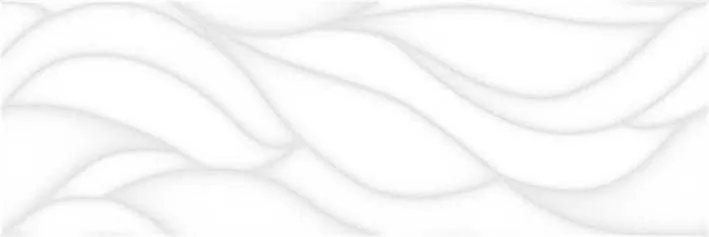 Декор (17-10-00-463) Лапарет Sigma белый рельеф 20x60 глянцевый - фото 1