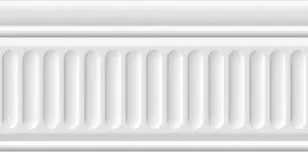 Бордюр Kerama Marazzi 19048\3F Бланше белый структурированный 9,9x20 - фото 1