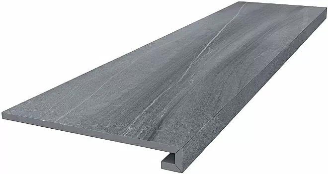 Ступень клееная Kerama Marazzi DL500520R\GCF Роверелла серый 33x119.5 - фото 1