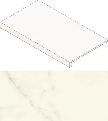 Ступень Atlas Concorde Italy Marvel Calacatta Apuano Scalino Matt AGHS 33x60 - фото 1