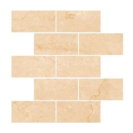 Мозаика Kerranova Marble Trend Crema Marfil 30.7x30.7 K-1003/MR/m13/307x307x10 - фото 1