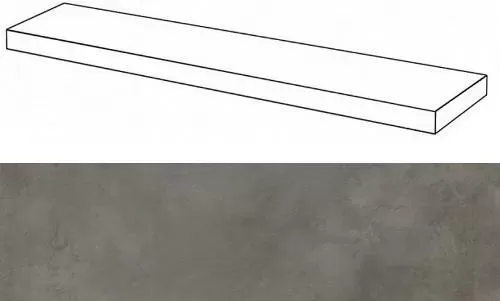 Ступень угловая правая Италон Millennium Black 33x160 - фото 1