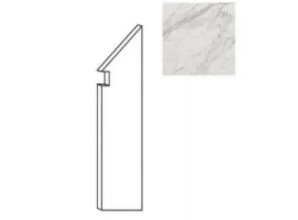 Ступень правая Atlas Concorde Italy Marvel Statuario Select Battiscopa Sag. Dx ADXY 7.2x30 - фото 1