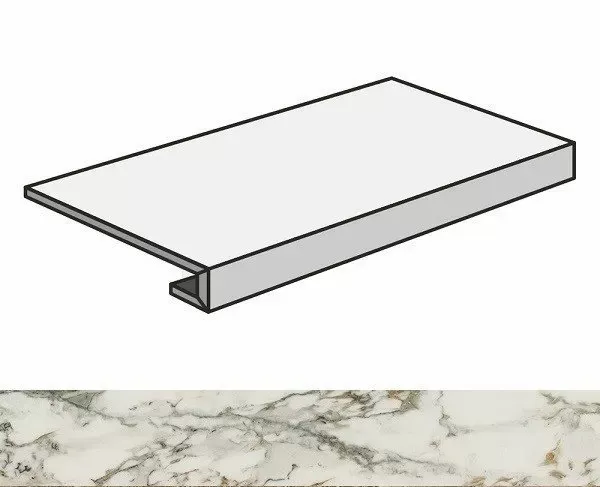 Ступень фронтальная Atlas Concorde Allure Capraia 33x120 лаппатированная - фото 1