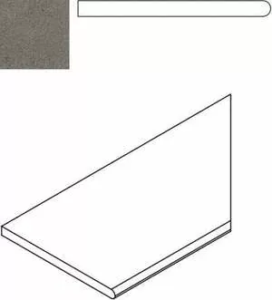 Бортик Италон Discover X2 Fume Bordo Round Dx правый 30x60 - фото 1