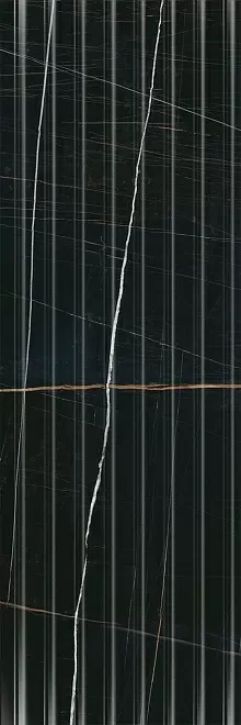 Керамическая плитка Kerama Marazzi 14035R Греппи черный структура обрезной 40x120 - фото 1