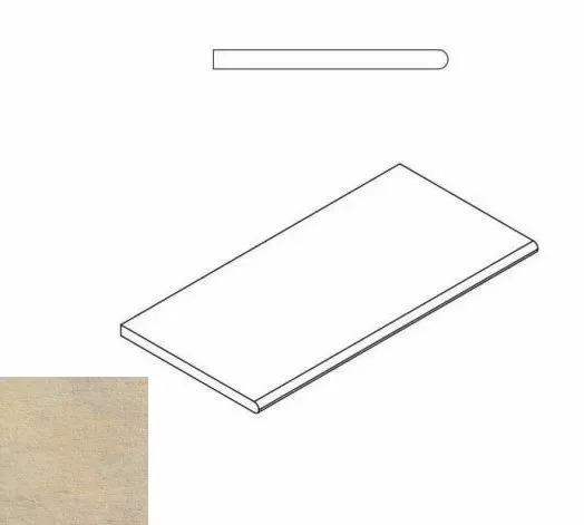 Бортик закругленный Италон District X2 Sand 30x60 - фото 1