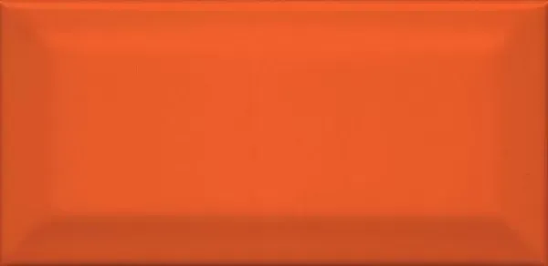 Керамическая плитка Kerama Marazzi 16075 Клемансо оранжевый грань 7,4x15 - фото 1