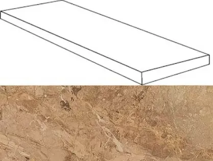 Ступень угловая левая Atlas Concorde Privielge Miele 33x120 - фото 1