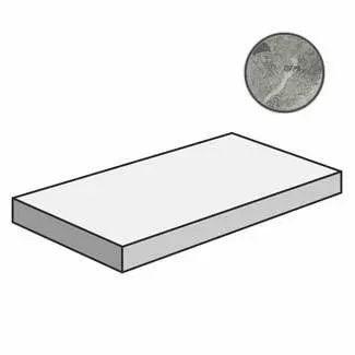 Ступень угловая левая Италон Charme Extra Silver 33x80 - фото 1