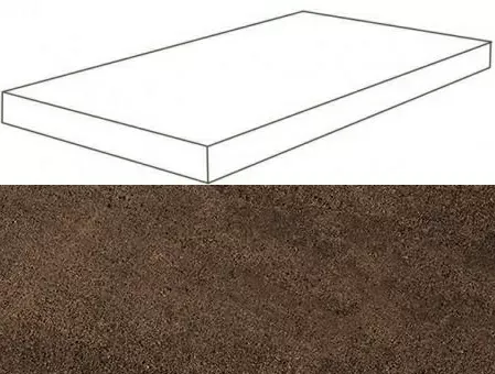 Ступень угловая правая Atlas Concorde Wise Moka 33x60 лаппатированная - фото 1