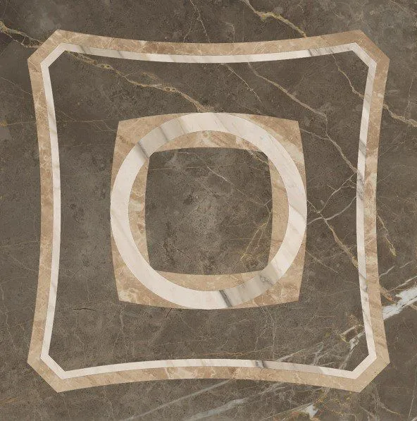 Декор Coliseumgres Portofino Grigio intarsio 45x45 лаппатированный - фото 1