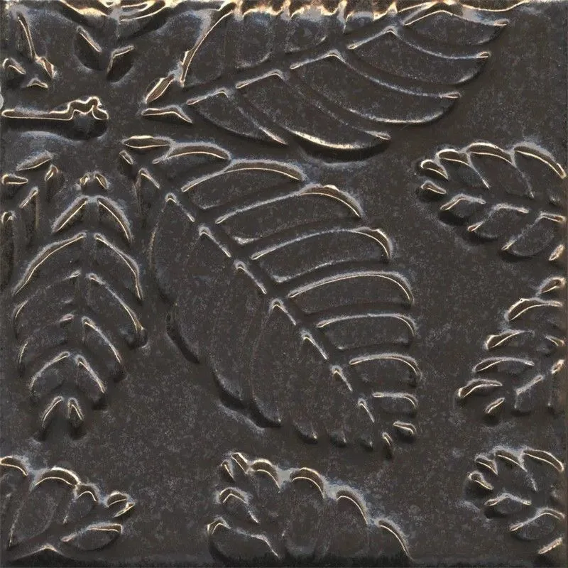 Декор Kerama Marazzi KMD2SFB002BN Агдаль 1 металл матовый структура 15x15 - фото 1