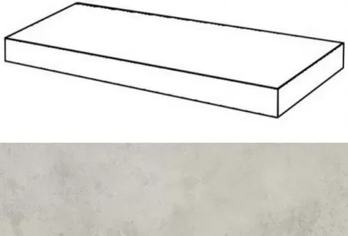 Ступень угловая правая Италон Millennium Silver 33x60 - фото 1