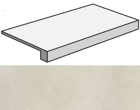 Ступень фронтальная Италон Континуум Пьюр 33x60 - фото 1