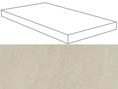 Ступень угловая левая Atlas Concorde Wise Ice Mist 33x60 матовая - фото 1