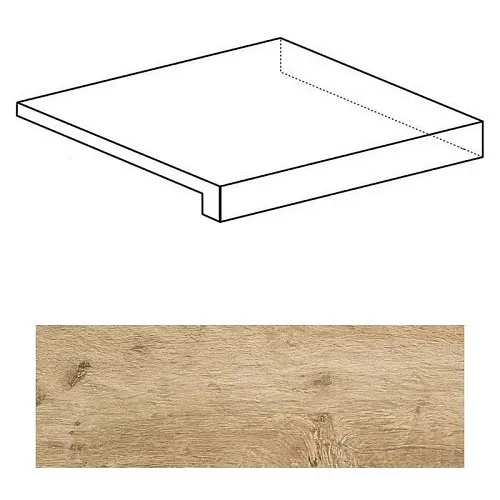 Ступень угловая правая Atlas Concorde Italy Axi White Pine Scalino Angolare Dx ANLV 22.5x22.5 - фото 1