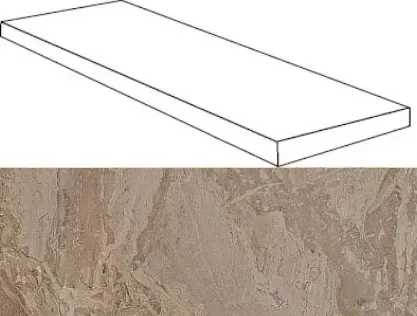 Ступень угловая левая Atlas Concorde Privielge Grigio 33x120 - фото 1