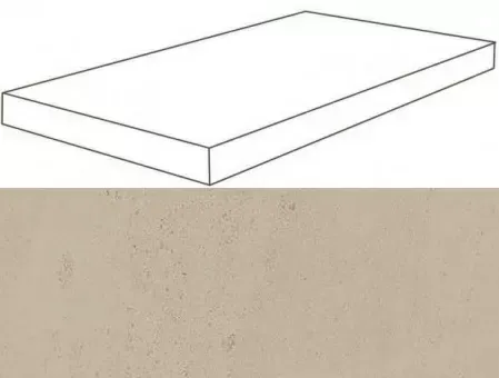 Ступень угловая правая Atlas Concorde Wise Sand 33x120 лаппатированная - фото 1