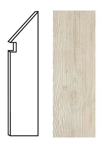 Ступень правая Atlas Concorde Italy Axi White Pine Battiscopa Sag. Dx ANMA 7.2x30 - фото 1