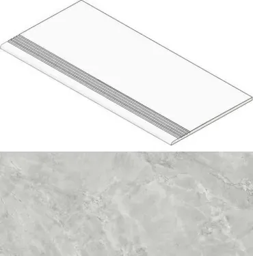 Ступень Atlas Concorde Italy Marvel Grey Cloud Gradino Matt AGHK 30x60 - фото 1