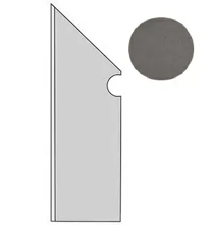 Ступень левая Atlas Concorde Italy Dwell Smoke Battiscopa Sag. Sx A1LJ 7.2x30 - фото 1