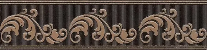 Бордюр Kerama Marazzi AD\B399\SG929720R Версаль коричневый обрезной 7х30 - фото 1