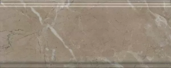 Бордюр Kerama Marazzi BDA027R Серенада бежевый темный глянцевый обрезной 12x30 - фото 1