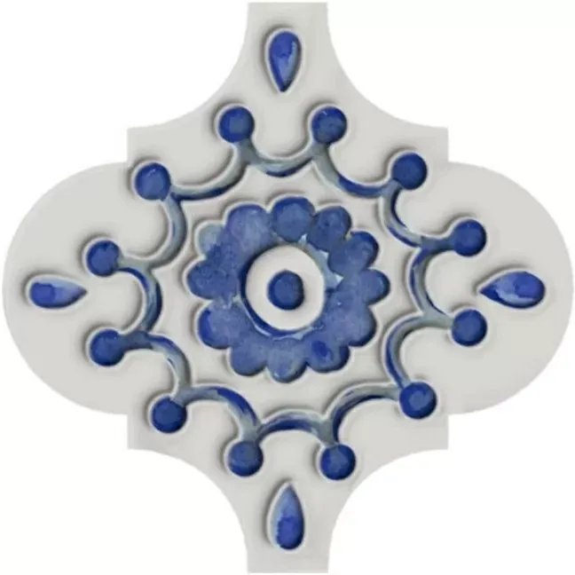 Декор Kerama Marazzi Арабески Майолика Майолика 6 6.5x6.5 VT\A321\65000 - фото 1