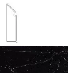 Ступень правая Atlas Concorde Italy Marvel Black Atlantis Battiscopa Sag Dx AOWO 7.2x30 - фото 1