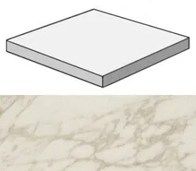 Ступень угловая Atlas Concorde Italy Marvel Royal Calacatta Scalino Ang. Lapp. AFC4 33x33 - фото 1