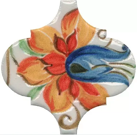 Декор Kerama Marazzi VT\A585\65000 Арабески Тоскана 9 глянцевый 6.5x6.5 - фото 1