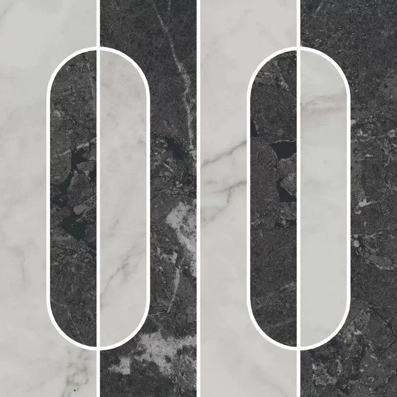 Декор Kerama Marazzi KMD2HID013GR Тубкаль наборный матовый обрезной 30x30 - фото 1