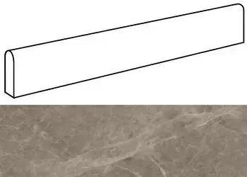 Плинтус Atlas Concorde Italy Marvel Gris Supreme Battiscopa Dig. Lapp. AFBP 4.6x60 - фото 1