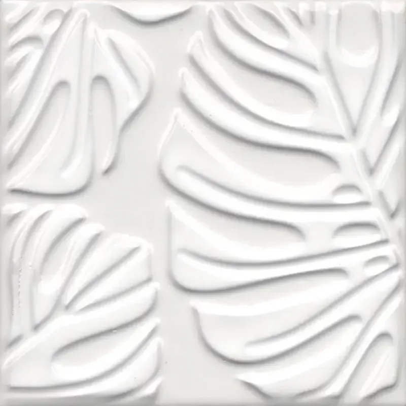 Декор Kerama Marazzi KMD2SFC001BN Агдаль 2 белый матовый структура 15x15 - фото 1