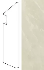 Ступень правая Atlas Concorde Italy Marvel Imperial White Battiscopa Sag.Dx AFBY 7.2x30 - фото 1