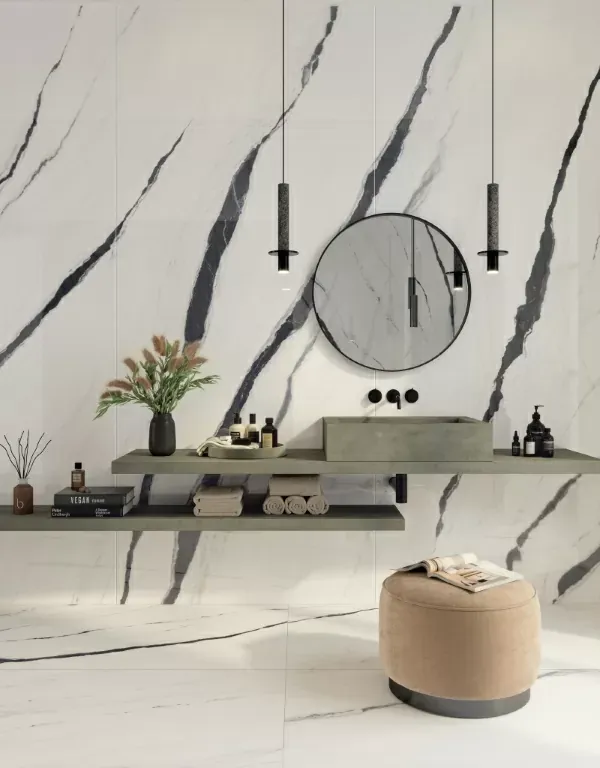 Керамогранит Atlas Concorde 610015000656 Forte dei Marmi Panda White Rett Cer 60x120 - фото 7