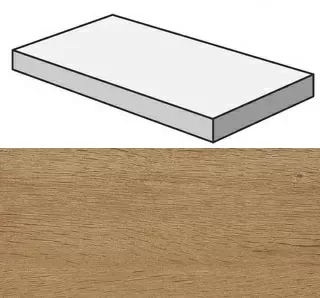Ступень угловая левая Atlas Concorde Oak Reserve Pure 33x120 - фото 1