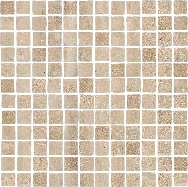 Мозаика Kerama Marazzi MBD004 Риальто Антика 2 мозаичный бежевый матовый 30х30 - фото 2