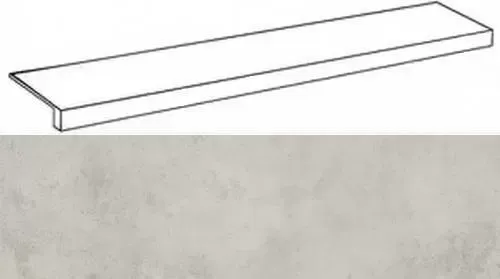 Ступень фронтальная Италон Millennium Silver 33x80 - фото 1