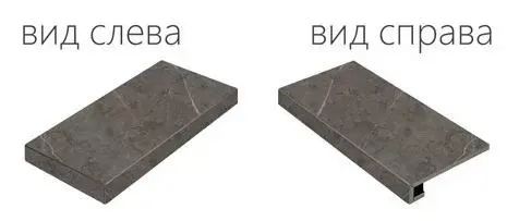 Ступень угловая левая Италон Charme Evo Antracite 33x60 - фото 1