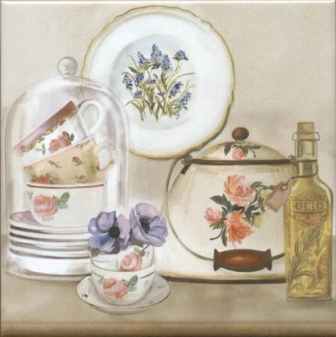 Декор Kerama Marazzi HGD\A243\17000 Пикарди Кухня 15x15 - фото 1