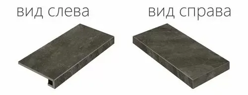 Ступень угловая правая Италон Climb Graphite 33x60 - фото 1