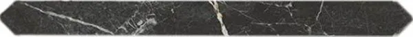 Бордюр Vitra Marmori Сан Лорен Черный 4x49 лаппатированный - фото 1