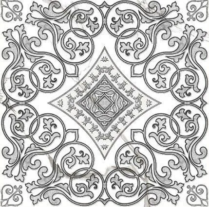 Декор Grasaro Classic Marble White 40x40 G-270/G/d04/400x400x8 - фото 1
